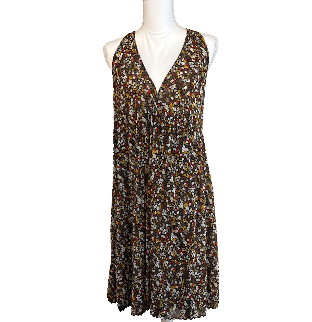 Kenneth Cole Reaction Womens Geometric Mesh Lined Halter Dress NWT Y2K, Size L